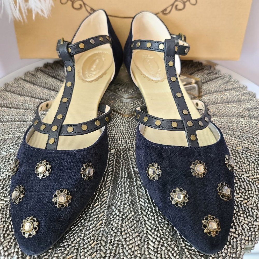 Joyfolie Galena caged flats
